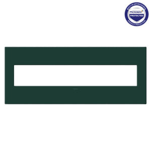 adorne® AWP6GEG Evergreen Six-Gang Screwless Wall Plate with Microban®