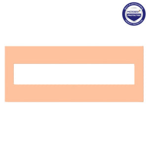 adorne® AWP6GPY Peachy Six-Gang Screwless Wall Plate with Microban®