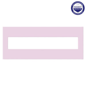 adorne® AWP6GRA Rosa Six-Gang Screwless Wall Plate with Microban®