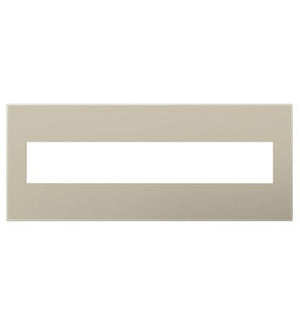 adorne® AWP6GTM1 Titanium Six-Gang Screwless Wall Plate