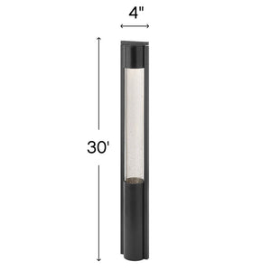 Lodge 4" One Light Bollard, Black