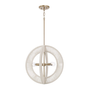 Bryn 18" Four Light Pendant, Matte Brass