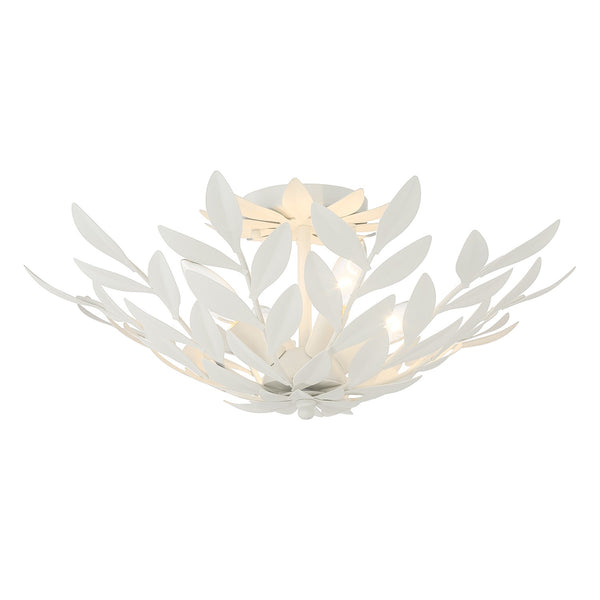 Laurel 20.75" Four Light Semi Flush Mount, Matte White