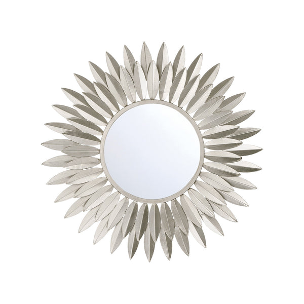 Laurel 20" Mirror, Antique Silver