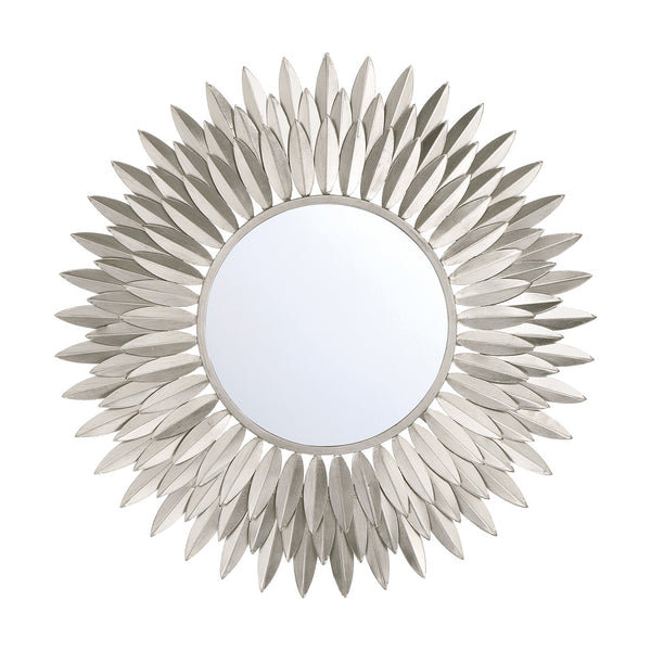 Laurel 24" Mirror, Antique Silver