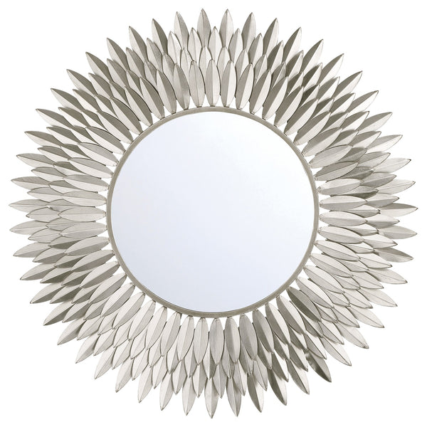 Laurel 30" Mirror, Antique Silver
