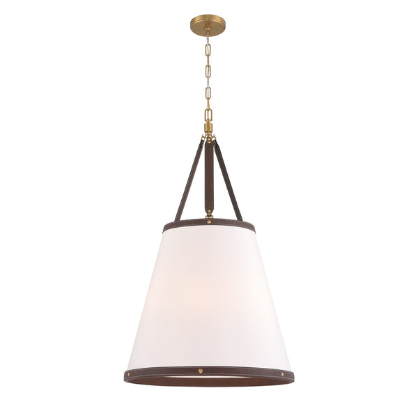 Belmont 21" Six Light Pendant, Luxe Gold