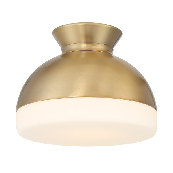 Joanie 10.25" One Light Flush Mount, Vibrant Gold