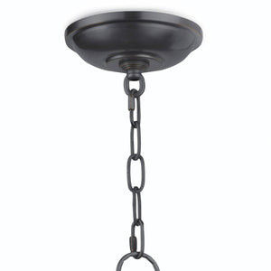 Globe 15" Three Lights Pendant, Oil Rubbed Bronze