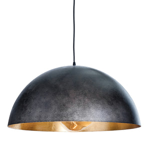 Sigmund 23" One Light Large Pendant, Blackened Steel