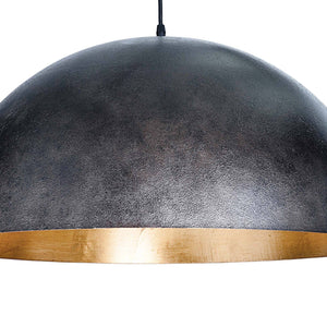 Sigmund 23" One Light Large Pendant, Blackened Steel