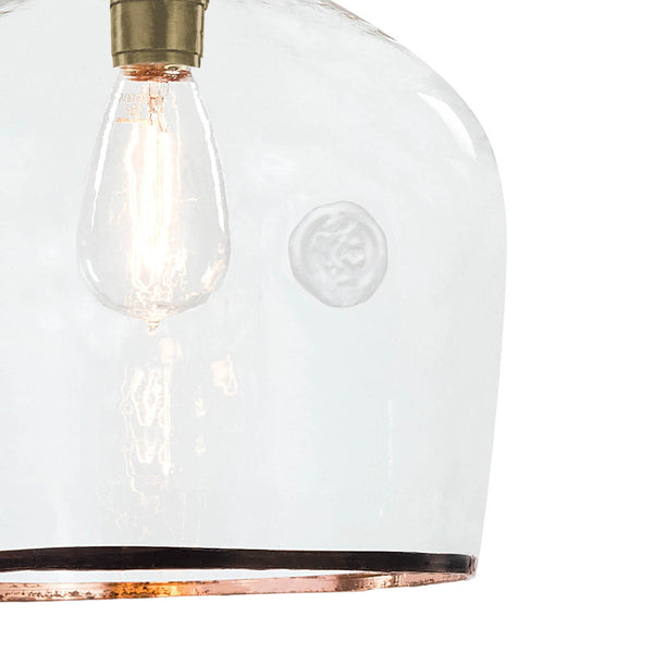 Demi John 10" One Light Small Pendant, Clear