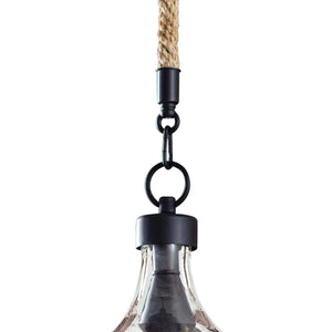 Demi John 14" Three Lights Large Pendant, Clear