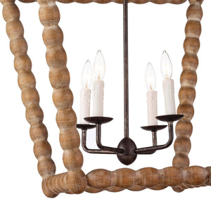 Perennial 22" Four Lights Lantern, Natural