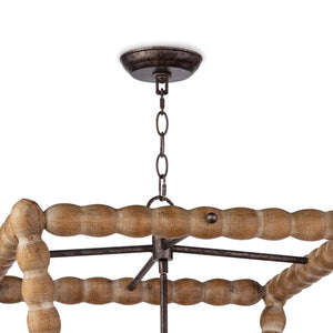 Perennial 22" Four Lights Lantern, Natural