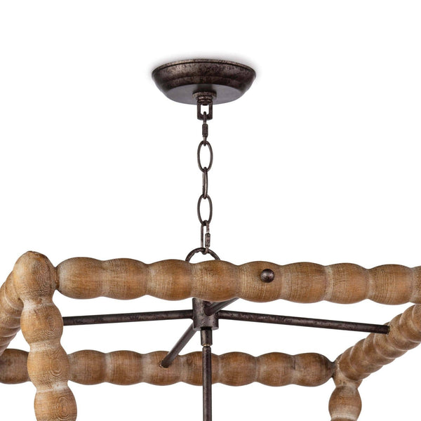 Perennial 22" Four Lights Lantern, Natural