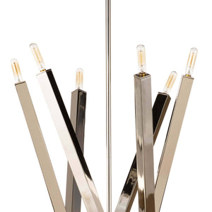Viper 41" Twelve Lights Chandelier, Polished Nickel