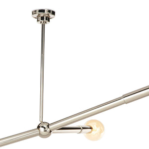 Talon 51" Three Lights Chandelier, Polished Nickel