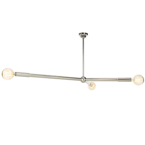 Talon 51" Three Lights Chandelier, Polished Nickel