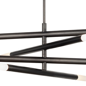 Wick 56" Eight Lights Chandelier, Oil Rubbed Bronze
