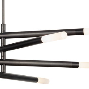 Wick 56" Eight Lights Chandelier, Oil Rubbed Bronze