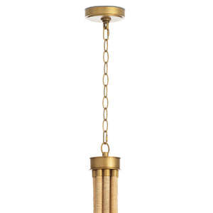 Treble 43" Eight Lights Chandelier, Natural