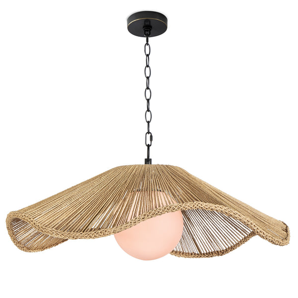 Provence Café 31" One Light Large Pendant, Natural
