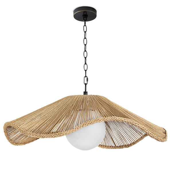 Provence Café 31" One Light Large Pendant, Natural