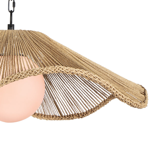 Provence Café 31" One Light Large Pendant, Natural