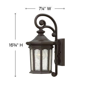 Sentry 7" One Light Medium Wall Mount Lantern, Oil Rubbed Bronze
