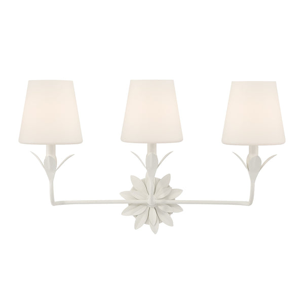Laurel 25" Three Light Bath, Matte White