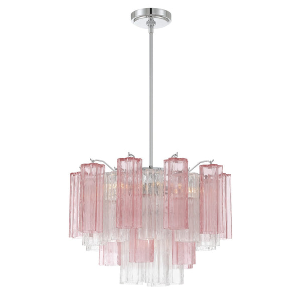 Adler 19.75" Six Light Chandelier, Polished Chrome