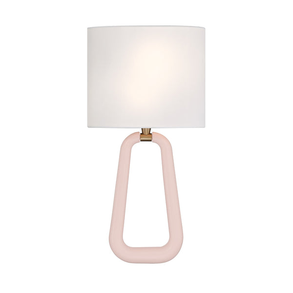 Clara 10" Two Light Wall Sconce, Aged Brass and Blush