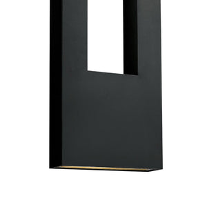 Draco 12" Extra Large Wall Mount Lantern, Satin Black