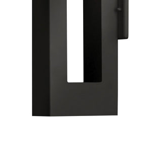Draco 3" Medium Wall Mount Lantern, Satin Black