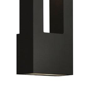 Draco 6" Medium Wall Mount Lantern, Satin Black