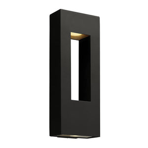 Draco 9" Large Wall Mount Lantern, Satin Black