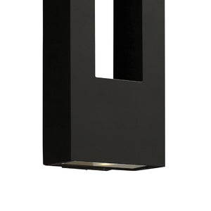 Draco 9" Large Wall Mount Lantern, Satin Black
