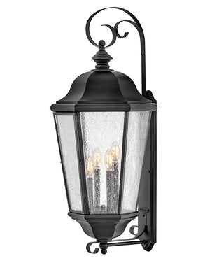 Dorado 15" Four Lights Extra Large Wall Mount Lantern, Black