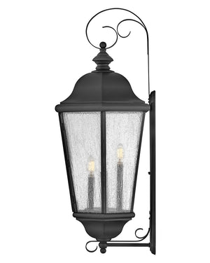 Dorado 15" Four Lights Extra Large Wall Mount Lantern, Black