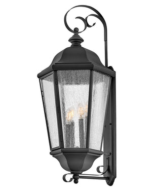 Dorado 15" Four Lights Extra Large Wall Mount Lantern, Black