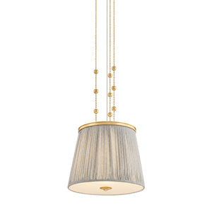 Vienne Pendant, Aged Brass