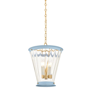 Lucienne Pendant, Aged Brass