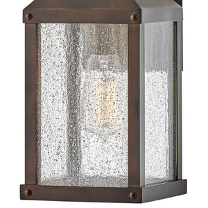 Crest 6" One Light Medium Wall Mount Lantern, Blackened Copper