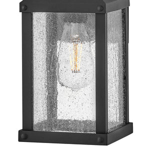 Crest 6" One Light Medium Wall Mount Lantern, Museum Black