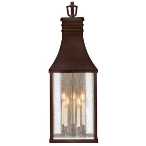 Crest 13" Five Lights Extra Large Wall Mount Lantern, Blackened Copper