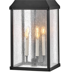 Crest 13" Five Lights Extra Large Wall Mount Lantern, Museum Black
