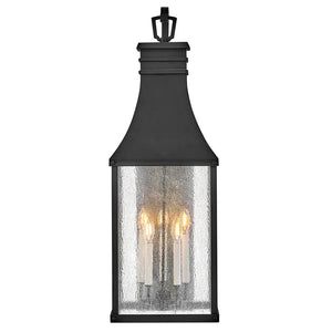 Crest 13" Five Lights Extra Large Wall Mount Lantern, Museum Black