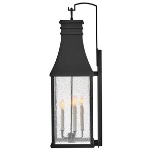 Crest 13" Five Lights Extra Large Wall Mount Lantern, Museum Black