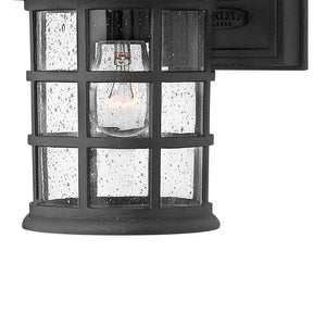 Fjord 6" One Light Small Wall Mount Lantern, Black